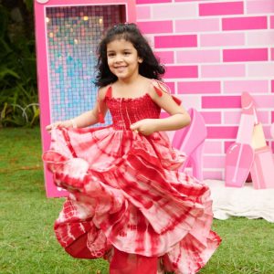 Rosella Smocked Tie & Dye Dress