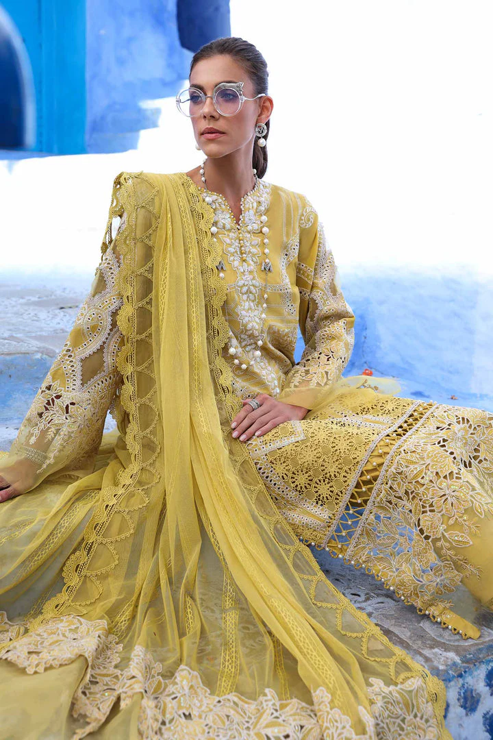 3 Piece Unstitched Embroidered Lawn Suit | D-2512-A - Image 4
