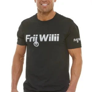 Black T-Shirt with Reflective Logo